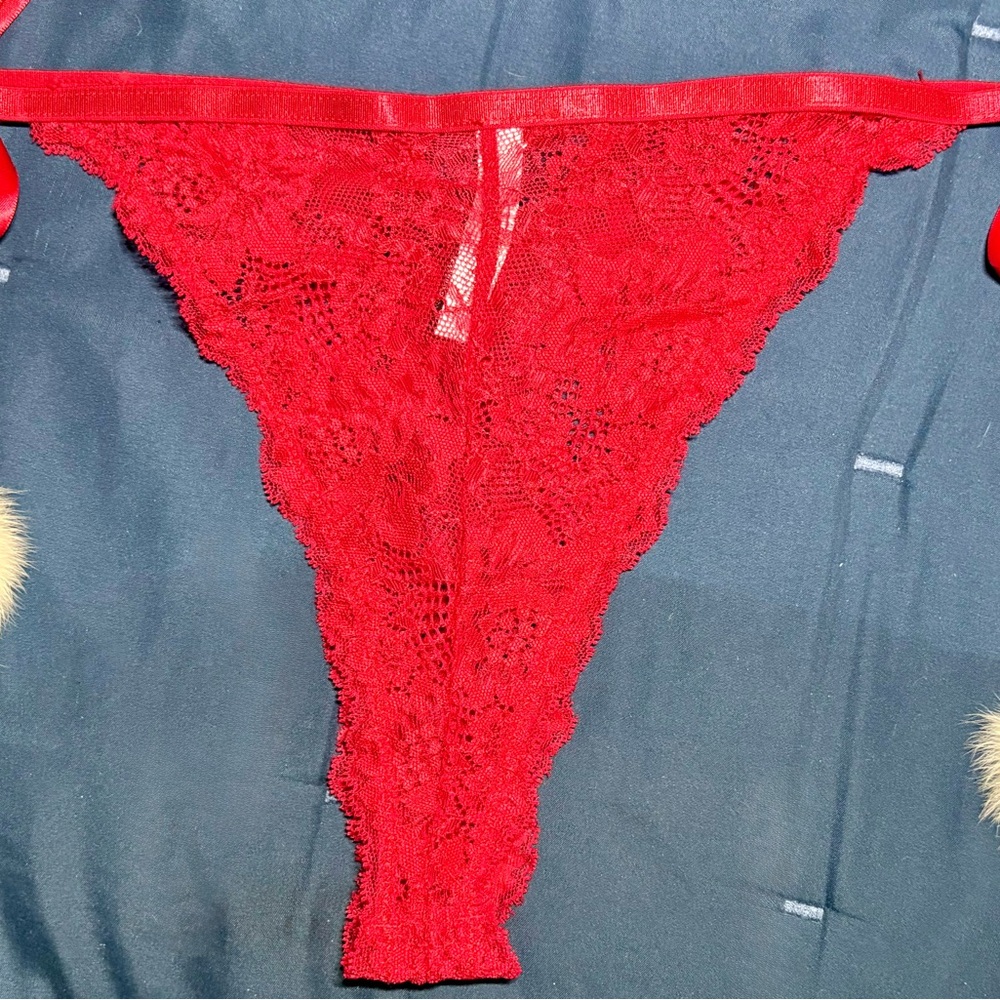 🔥NWT🔥 Oh La La Cheri Santa Pom Holiday Lingerie Set L/XL - Picture 4 of 10